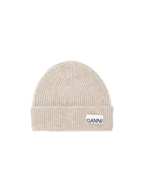 Ganni Light Structured Rib Knit Beanie A5369