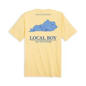 Kentucky Waterways Short Sleeve T-Shirt in Banana